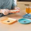 Durable Fruit Plate Multi-purpose Food Grade Colorfast Spit Bone Dish with Storage Holder