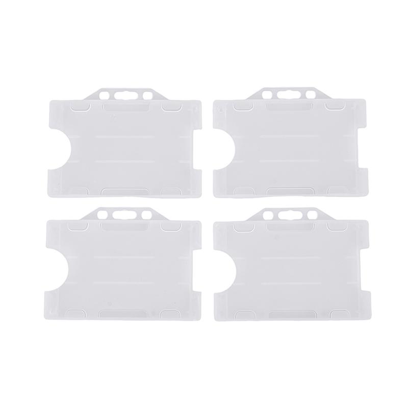 4 шт., унисекс, многофункциональный, жесткий пластиковый, двухсторонний, держатель для удостоверения личности, чехол