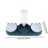 2 Food Bowls and Water Feeder Set Wet Dry Bowl Easy Cleaning Pets Supplies Pet Feeding