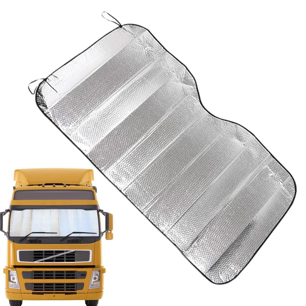 RV Windshield Sunshade Sun Shade Protector for Motorhome Double-Sided Aluminum Foil Truck Motorhomes Sunshade Cooling Accessory