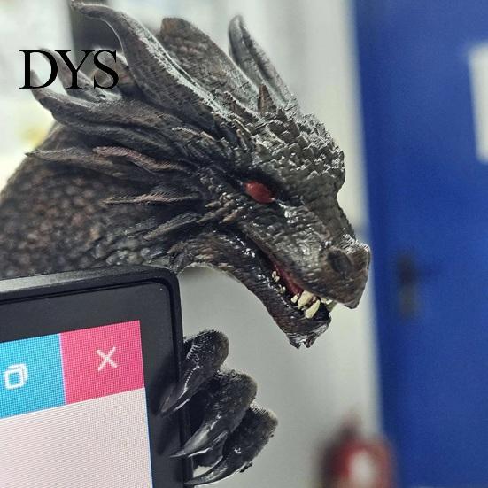 Игровые аксессуары для стола 3D-печатный дракон Декор для монитора, Декоративное украшение для ПК Фигурка Настройка, Креативный экранный край Компьютер и ноутбук