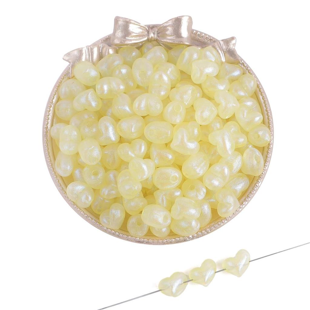 35-50 шт./пакет, 11 мм, пластиковые акриловые бусины в виде звезды и сердца для ожерелья, браслета, бусины для изготовления ювелирных изделий своими руками