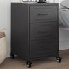 VidaXL Black Bedside Table 36x39x59 Cm Steel 846728