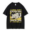 Funny Cheese Devouring Machine Japanese Rat Graphic T Shirts Men Vintage Cotton Fashion Summer O-Neck T-shirt Y2k Unisex