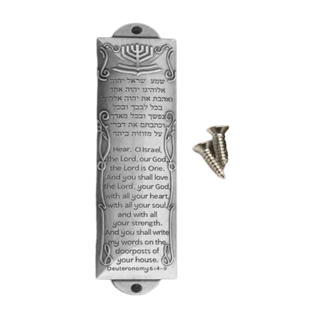 Holy Wall Blessing Item Metal Blessing Mezuzah with Scroll Unique Home Decorations Elegant Blessing Religious Gift