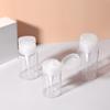 Push Down Empty Lockable Pump Dispenser Bottle For Nail Polish And Makeup Remover,300ml(10.2oz),White Top Cap 1PC