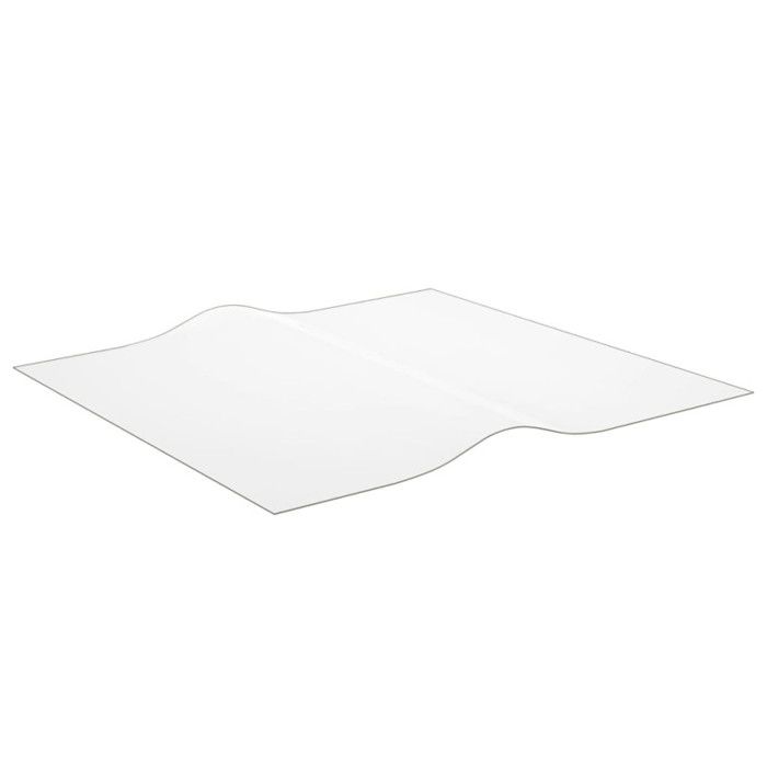 Protecteur de table - Transparent - 90x90 cm - 2 mm - PVC - Imperméable et facile à nettoyer
