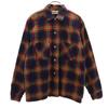MAYWOOD 60s 70s Vintage Check Pattern Long Sleeve Flannel Shirt M Navy Men's Used