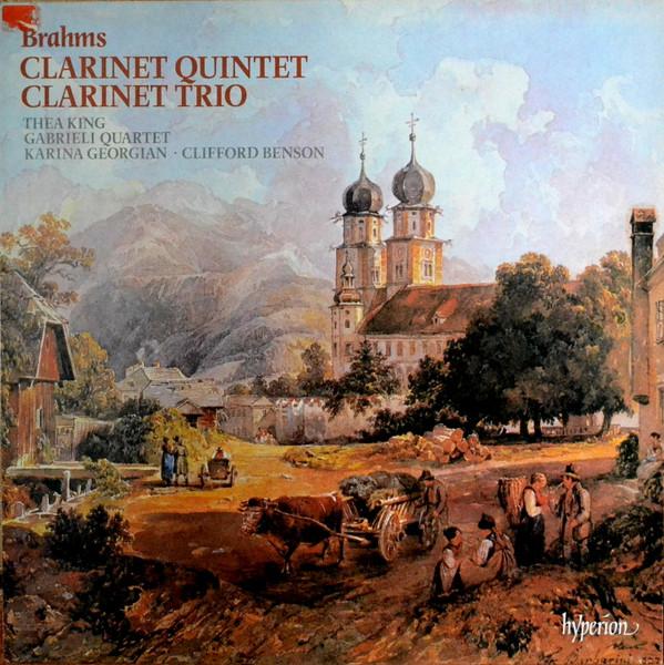 Виниловая пластинка THEA KING KARINA GEORGIAN CLIFFOR Квинтет для кларнета и струнного квартета си минор Брамса A66107 HYPERION 1984 Великобритания Классика Б/У