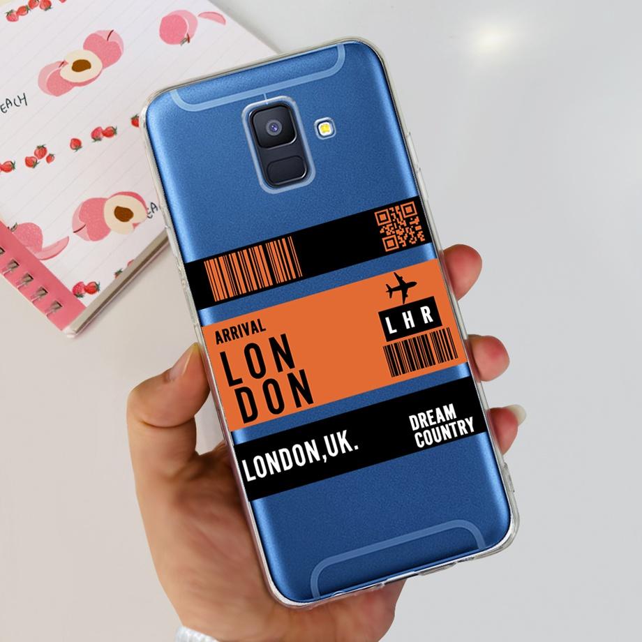 Чехлы для Samsung Galaxy A6 2018 задняя крышка телефона SM-A600 A600F для samsung A6 plus 2018 A605 A605F A6+ Fundas защитный чехол