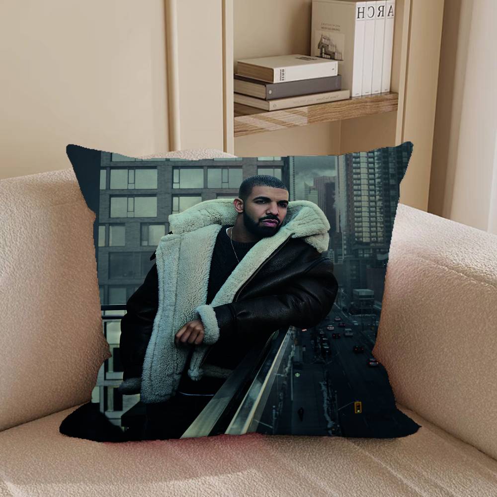 RAPPER Drake Cushion Cover Pillow Cover Decor Pillowcase Printed Cushion Case For Couch