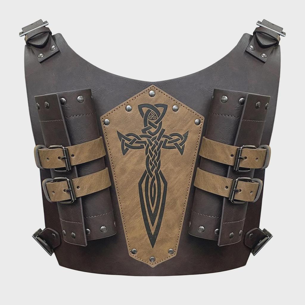 Большой набор средневековых двойных мечей в стиле скандинавских викингов - реквизит для ретро-косплея