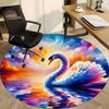 1pc Swan, Sunset Chair Carpet for Office - Durable, Ideal for Chair Mats, Stylish & Functional Decorative Rug yy260130011