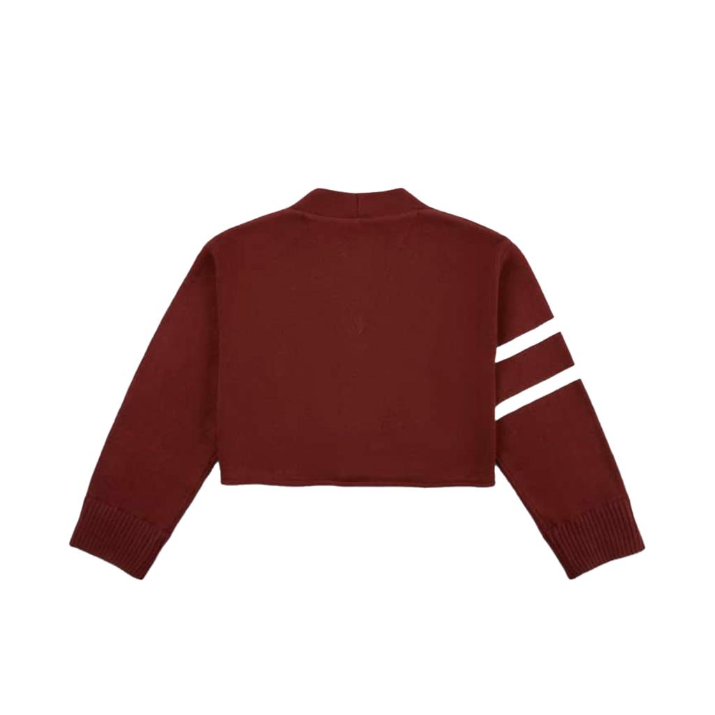 Nike Модный удобный свитер с длинным рукавом на пуговицах, женские топы, темно-красный FZ0275-619