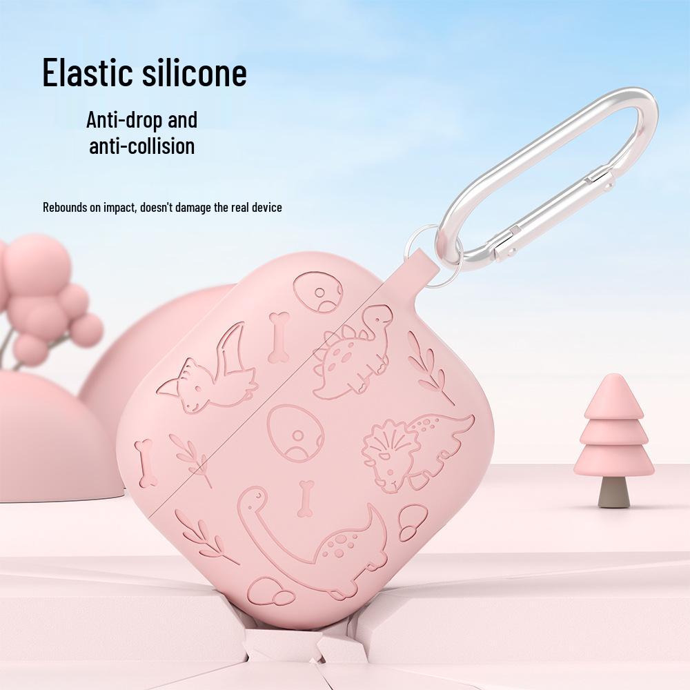 Защитный силиконовый чехол для AirPods 4-го поколения - Однотонный, Милый, Мягкий чехол для AirPods Pro 3