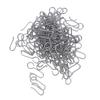 100Pcs Shower Curtain Hooks Metal Galvanized Steel Hangers for Trail Carrier Lightweight S Shaped