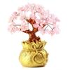 [morningplace] Fortune Tree Money Tree, Good Luck, Fortune Booster, Feng Shui Item, Entryway, Living Room Decor (Powdered Quartz)