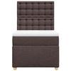 Maison Exclusive - Sommier à lattes de lit avec matelas Marron foncé 90x200 cm