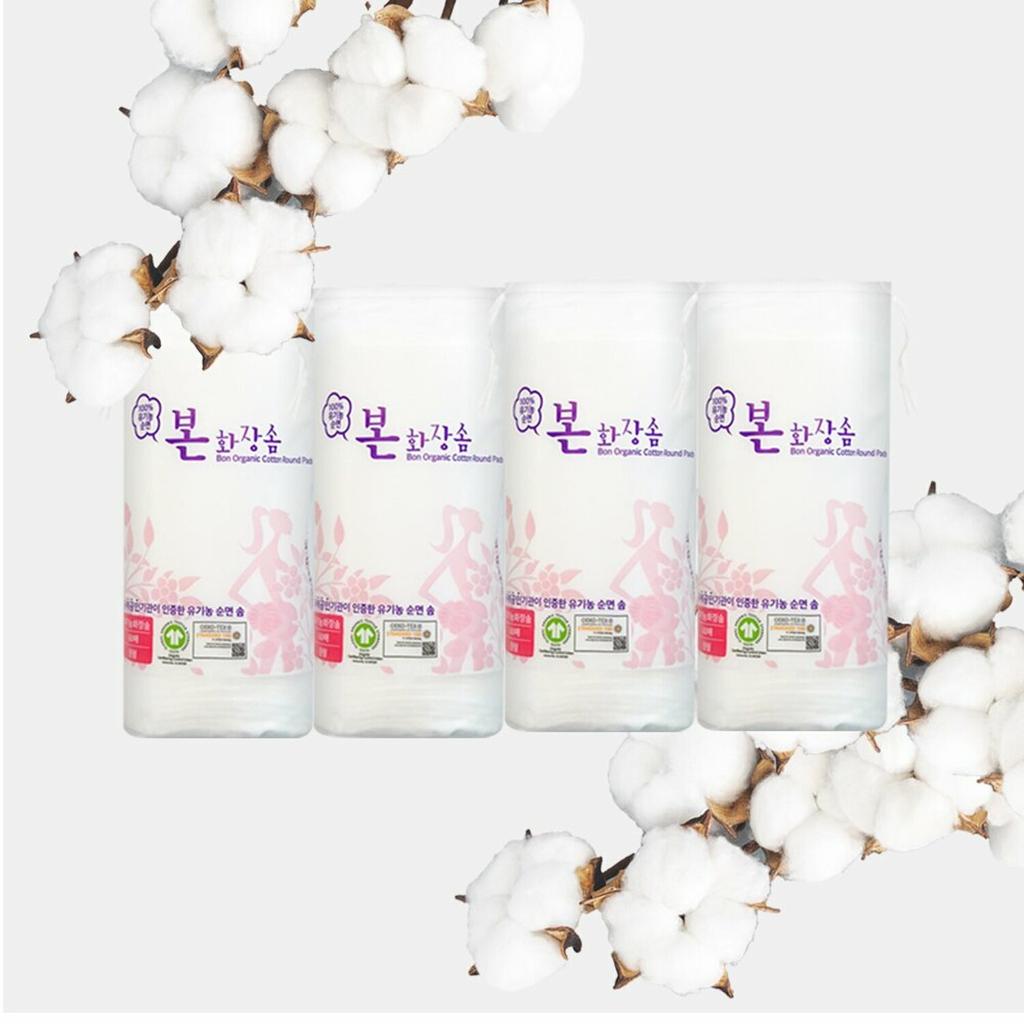 OC BON Organic Cotton Round Pads 60P*4ea