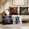 250Th Anniversary Of The Usa Cushion Cover Soft Short Plush Pillow Cover Smooth Cozy Texture Aesthetic Cushion Case Home Decor