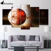 HD Print 5pcs Painting Exoplanet Planet Space Stars Universe Painting Canvas Print Poster Picture Canvas