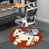 1pc Pegasus Winged Horse Office Round Area Rug, Under Office Chairs Bedroom Living Room Home Decor, Room Deco