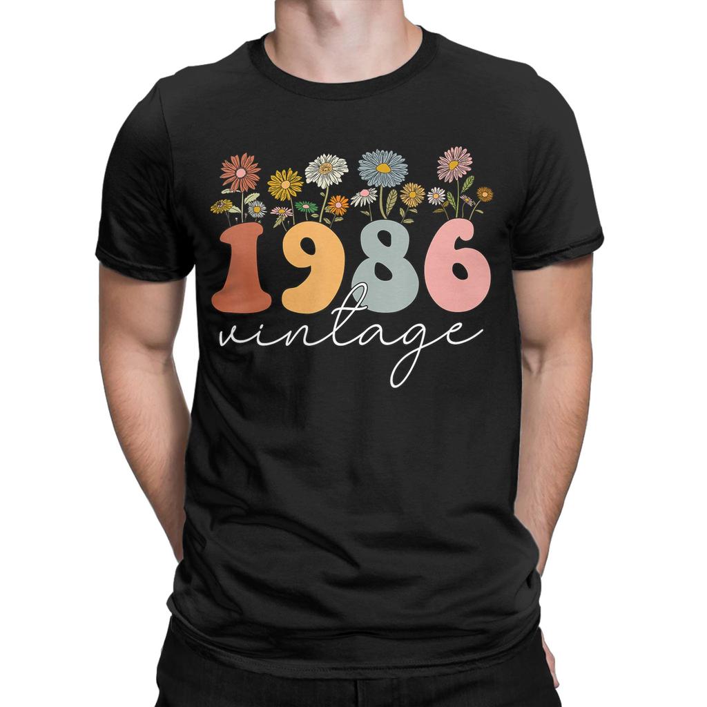 1986 Limited Edition TShirts for Unisex Unisex Retro 40th Birthday Funny 100 Cotton Tees O Neck T Shirts Big Size Tops