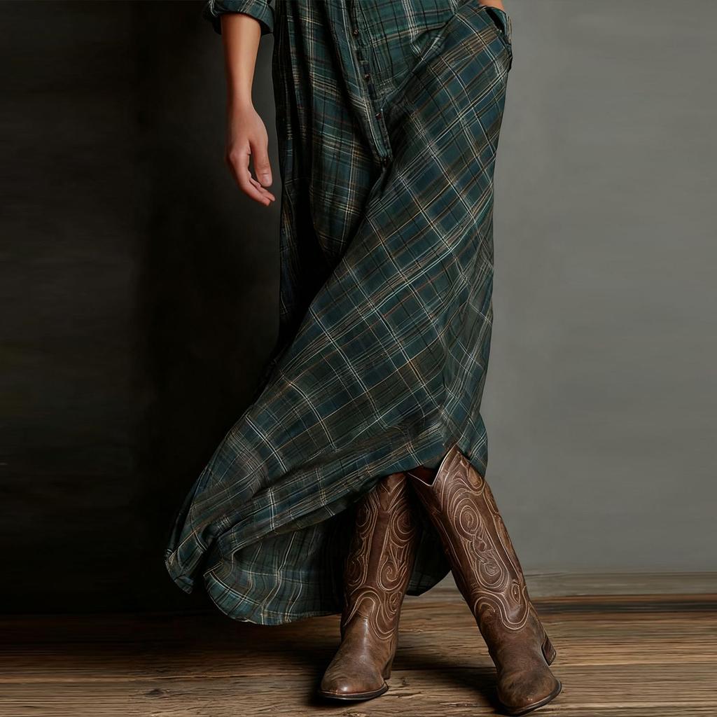 Women's Fashionable Long-sleeved Elegant Dress