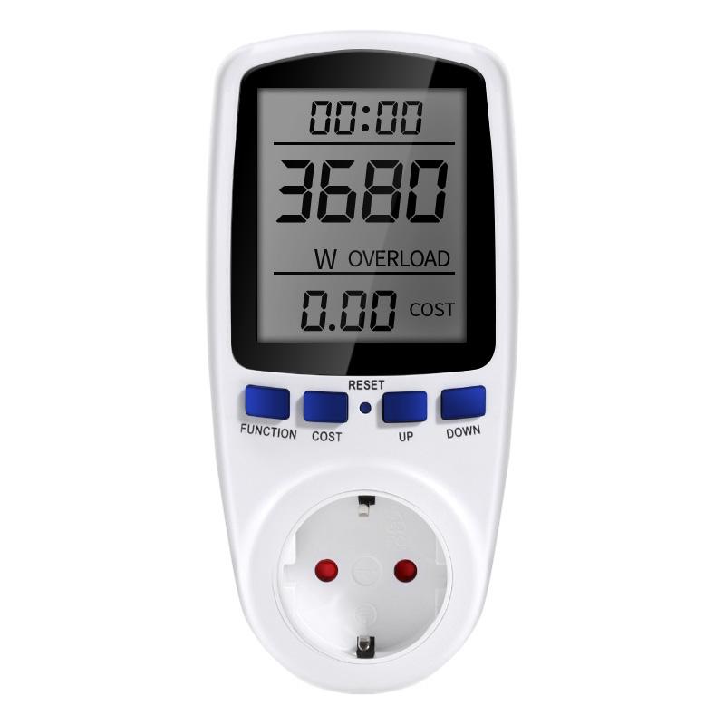 Digital Wattmeter Energy Meter Wattage Electricity Kwh Power Meter LCD Power Meter Outlet Power Analyzer Power Switch EU US UK