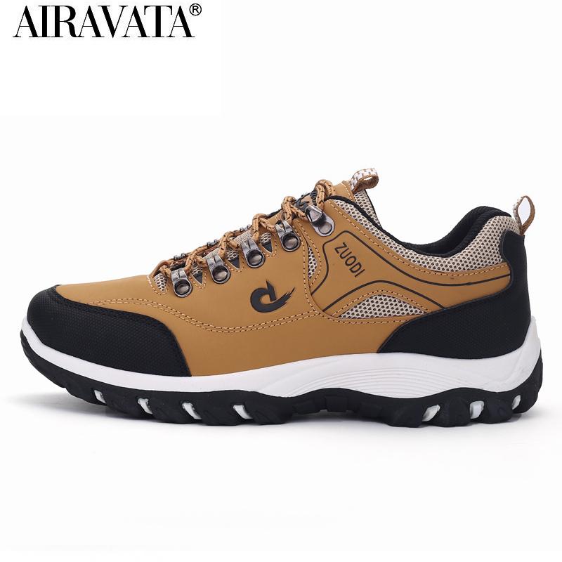 Мужская нескользящая походная обувь, модные горные ботинки, обувь для скалолазания на открытом воздухе, большие размеры 38-48