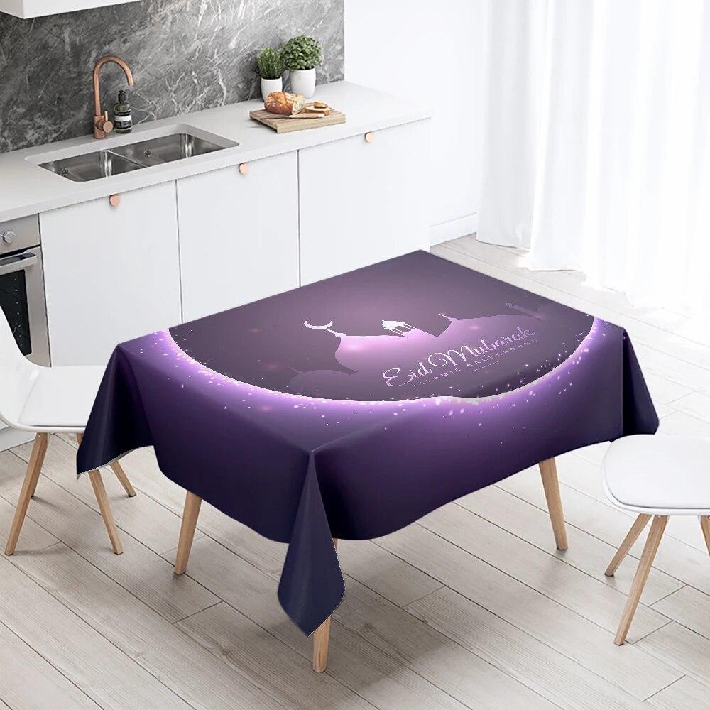 Ид украшение дома скатерть исламская мусульманская скатерть Рамадан украшение стола водонепроницаемая и необрастающая