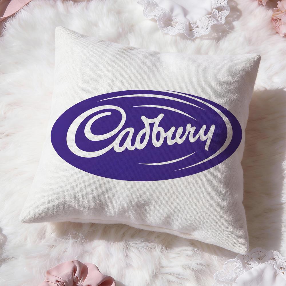 Классический логотип c-Cadbury Наволочка Премиум-комфорт Двусторонняя наволочка - Дизайн "Два в одном" для любой комнаты и салона автомобиля
