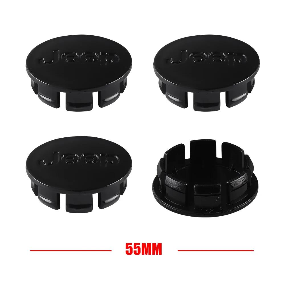 For Jeep 4pcs Car Styling Hub Caps Cover Car Wheel Center Wheel Hubcaps Accessories For Jeep Renegaed Compass Grand Cherokee