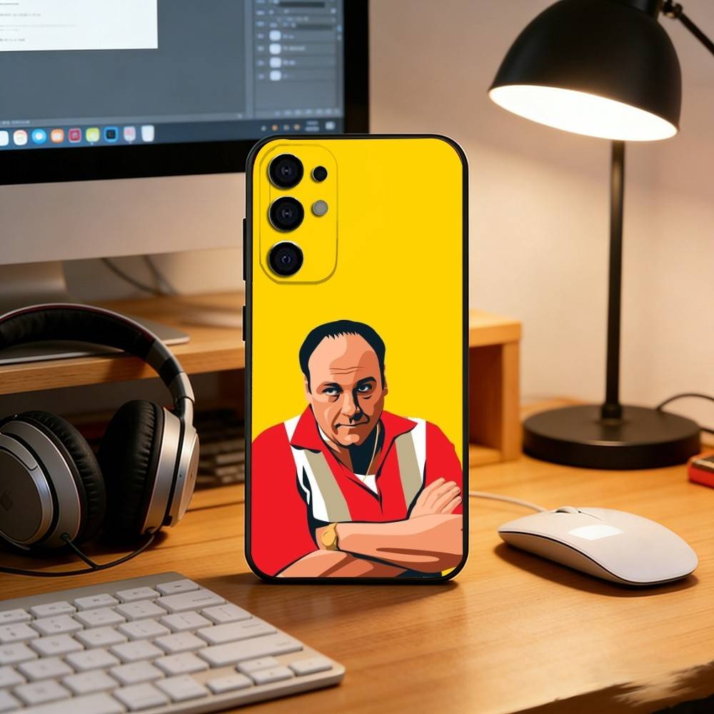 The S-Sopranos Tony Phone Case For Samsung S25,S24,S21,S22,S23,S30,Ultra,S20,Plus,Fe,Lite,Note,10,Black Cover