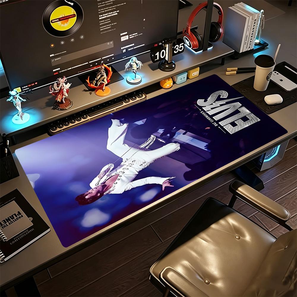 Elvis Presley Large Mouse Pad Desk Mat Office Mouse Mats Non-Slip Rubber Base Gaming Accessories Ideal Gift for Gamers