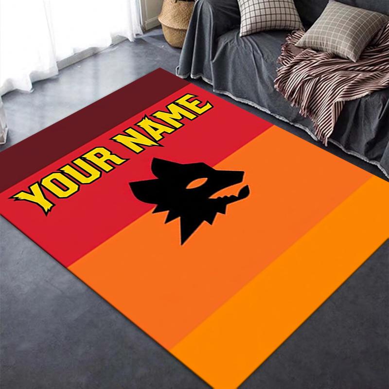 Custom Name AS Roma Carpet Rug for Living Room Bedroom Home Sofa Decoration,Kids play Non-slip Floor Mat