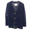 Made In Japan Long Sleeve V Neck Knit Cardigan 2 Navy Women Used