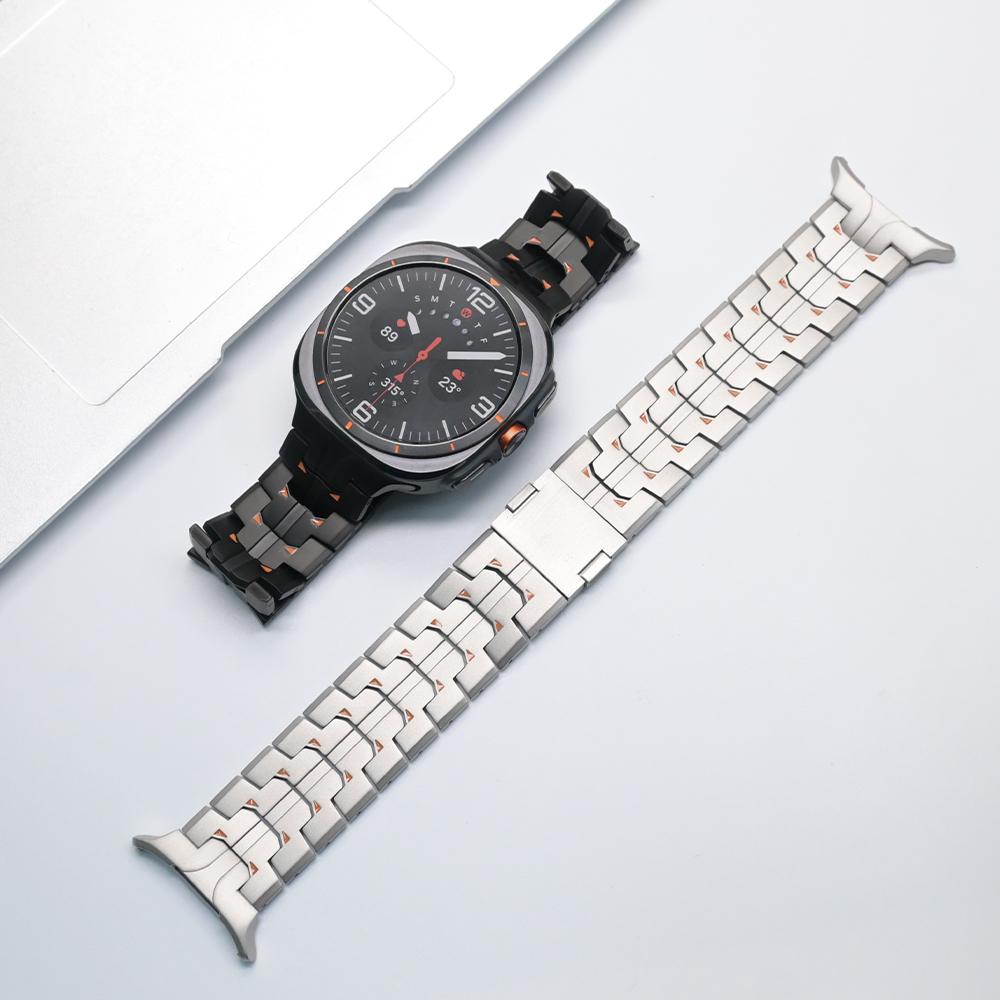 Магнитный титановый ремешок для Samsung Galaxy Watch Ultra 2025 2024 Роскошный ремешок для часов Samsung Watch Ultra 47 мм без зазоров Браслет