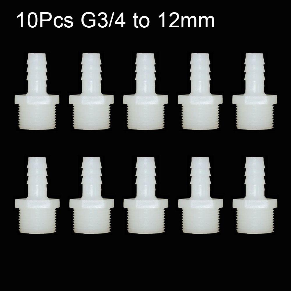 1/10 шт. фитингов для труб, соединитель шланга 10/12/14/16/18/20/25 мм, резьба 3/4 дюйма, соединительная муфта для трубы