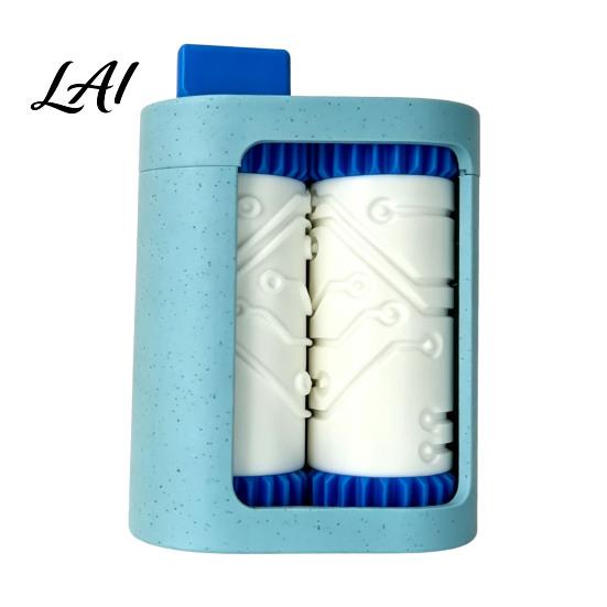 Office Desk Accessories Business Card Embossing Machine 3D Printed Desktop Ornaments with Double Roller Workstation Decoration Rotatable Roller