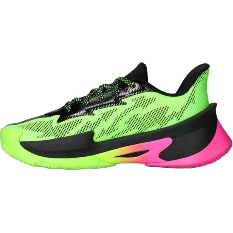 Under Armour Curry Series 7 Удобные Универсальные Низкие Детские Баскетбольные Кроссовки Унисекс Кроссовки Зеленый 6013297-389