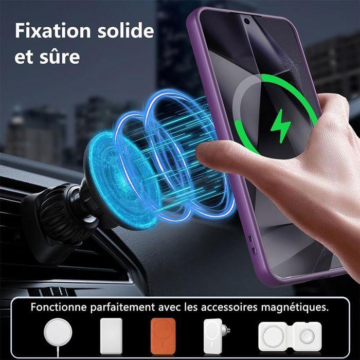 Protective Case - BOOLING - for Samsung Galaxy S24 Plus - Purple - Shockproof - Wireless Charging