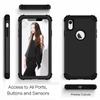 3 in 1 Heavy Rugged Armor Shockproof Phone Case For iPhone XR Xs Max SE 2020 2025 Soft TPU Silicone Hard Plastic Back Cover