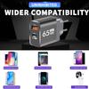 65W GaN USB C Charger Fast Charging Type C PD QC3.0 Quick Charge Mobile Phone Adapter for iPhone 14 15 Pro Xiaomi Redmi Oneplus