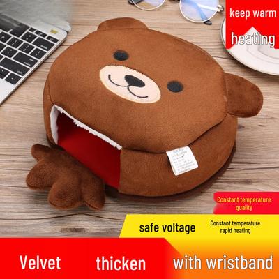 USB Нагреваемый коврик для мыши с поддержкой запястья - Флисовые перчатки-грелки для рук для мужчин