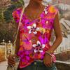 Summer Colorful Flower 3D Print Tank Tops Women Streetwear Fashion Oversized V-Neck Vest Off Shoulder Sleeveless Woman Camisole