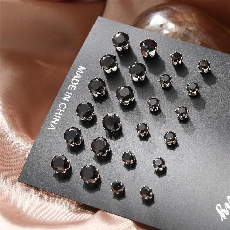 17 км модные металлические серьги-гвоздики с жемчугом, комплект для женщин, винтажные серьги золотого цвета, круглые и квадратные серьги, набор серег, подарки, ювелирные изделия