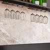 Punch-free Upside Down Shelf 2/3/4 Slots Goblet Storage Rack Inverted Goblets Rack  Wine Cabinet