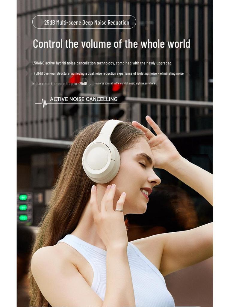 Трансграничные беспроводные Bluetooth-наушники с активным шумоподавлением (ANC) - Длительное время работы от аккумулятора и беспроводной гейминг