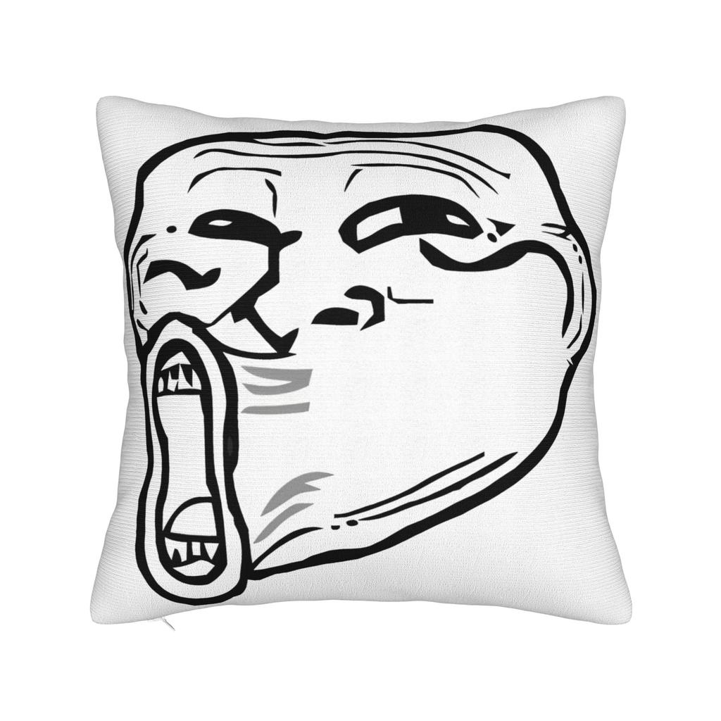 Мем Trollface Rage Comic Смешная Шутка Тролля Интернет Наволочки Винтажная Наволочка Для Свадебной Вечеринки Домашний Декор Чехол на Подушку